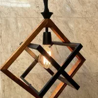 لوستر چوبی لوستر مدرن لوستر ارزان لوستر نئونی