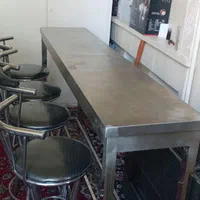 دو تا میز تمام استیل درجه یک با ۸ عدد صندلی|میز و صندلی غذاخوری|تهران, نیروی هوایی (پیروزی)|دیوار