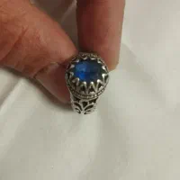 س عدد انگشتر نقره با عیار بالا و سنگهای اصلی