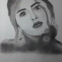 انجام سفارشات نقاشی چهره سیاه قلم