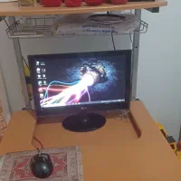 کامپیوتر کامل + مانیتور + میز