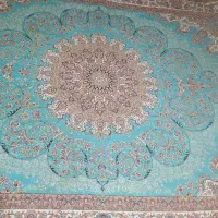 روفرشی 12متری کش دار مخمل فیروزه‌ای