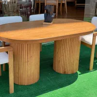 ناهار خوری مدل بیضی جدید|میز و صندلی غذاخوری|رشت, چله خانه|دیوار