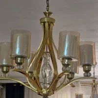 لوستر رنگ ثابت و چوبی|لوستر و چراغ آویز|بندر ماهشهر, |دیوار