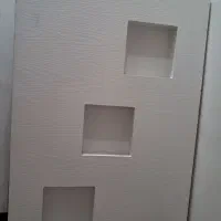 میزچوبی غذا خوری ۴ نفره پیچ و مهره ای ، شیشه دودی