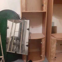 آینه و شمعدان برنز. بوفه یا کتابخانه.زیر تلویزیونی|صنایع دستی و سایر لوازم تزئینی|شیراز, صنایع الکترونیک|دیوار
