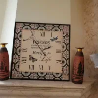 ساعت دیواری ودوعدد شمعدان برند هارمونی