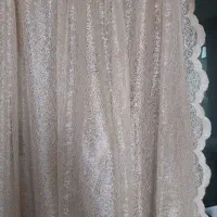 پرده تور طلایی