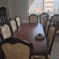 مبل استیل ۹ نفره با ناهار خوری ۸ نفره|مبلمان خانگی و میز عسلی|کرمانشاه, |دیوار