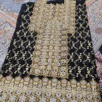 یک دست لباس بلوچی حریر وصل نشده همراه با آستر|لباس|یزد, |دیوار