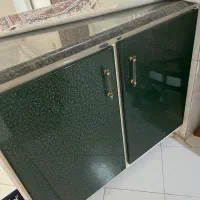 کابینت فلزی همراه سنگ اپن