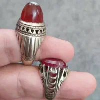 انگشتر یاقوت و عقیق