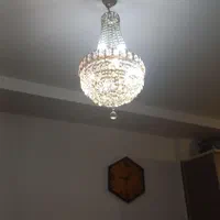 ۳ عدد لوستر کریستال و برنز