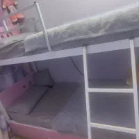 تخت خواب دو طبقه سوفیا  طرح برجسته و پرده