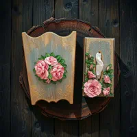 جعبه دستمال کاغذی و سطل