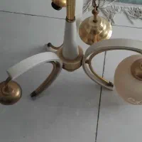 لوستر طلایی سه شاخه