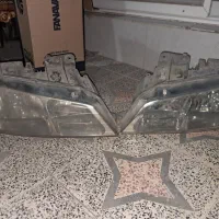 دوعدد چراغ جلو پارس فابریک بدون شکستگی و سالم