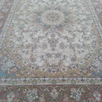 فرش جفت ۱۲ متر آیناز کرم ۱۲۰۰ شانه(قیطران)