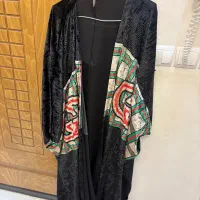 مانتو مخمل عبایی  نو سایز بزرگ