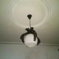 لوستر تک شعله چوبی آشپزخانه