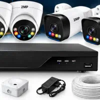 پک ۴دوربین مداربسته دید درشب رنگی + DVR هوش مصنوعی
