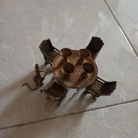 میز و صندلی فانتزی برنز ، فقط لوله پارچش کنده شده