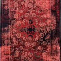 گبه قرمزلاکی بلوچ گلیم ترکمن پتینه سنتی وینتیج ترک