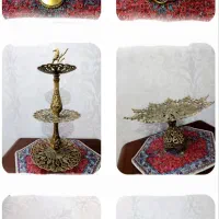 ظروف پذیرایی برنجی نو و بسیار زیبا
