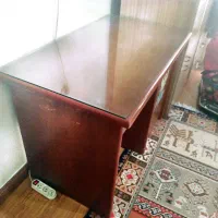 میز تحریر وکار اداری با شیشه