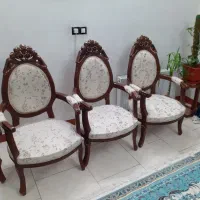 یک‌دست‌مبلمان‌۹‌نفره‌استیل‌‌چوب‌گردو‌بسیار‌تمیز