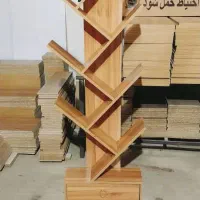 طبیعت در خانه کتابخانه درختی شیک|کتابخانه، شلف، قفسه‌های دیواری|تهران, بازار|دیوار