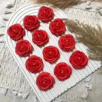 قالب شمع گل رز و قلب