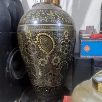گلدان بزرگ قدیمی نقاشی کاردست
