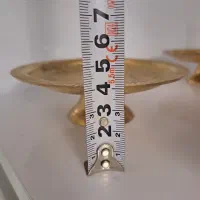 شیرینی خوری پایه دار برنز با شش عدد بشقاب|کلکسیون اشیاء عتیقه|سهند, |دیوار