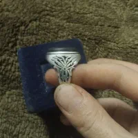 انگشتر نقره حدید