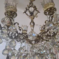 لوستر برنز سنگین مدل چتری|لوستر و چراغ آویز|همدان, |دیوار