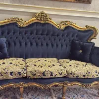 مبل سلطنتی ورق طلا۹نفره