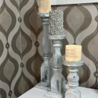 شمعدان چوبی