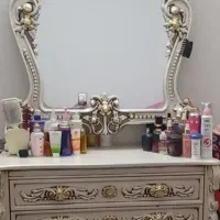 میز ارایش دراور با اینه تمام چوب سلطتنی