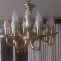 لوستر برنجی 12شعله و3شعله