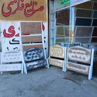 تخت یکنفره فلزی (مدل لمسه)صنایع فلزی نوری|تخت و سرویس خواب|مشهد, خواجه ربیع|دیوار