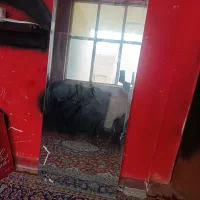 دو عدد آینه قدی ساده و رفکس پشت چوبی چراغ دار