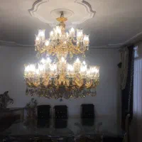 لوستر ورقه طلا|لوستر و چراغ آویز|تهران, ستارخان|دیوار
