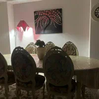 میز ناهارخوری و صندلی ۸نفره چوب|میز و صندلی غذاخوری|تهران, سازمان آب|دیوار