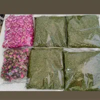 گل محمدی و نعنا خشک