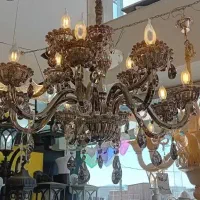 لوستر ۱۲ شعله کریستالی