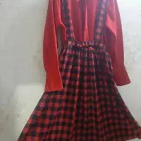 بلوز و دامن چهارخونه شیک