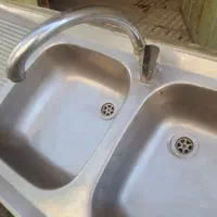 سینگ ظرفشویی دوقلو  با شیر