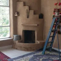 محوطه سازی و شومینه