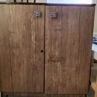 کمد ومیزتلفن چوبی